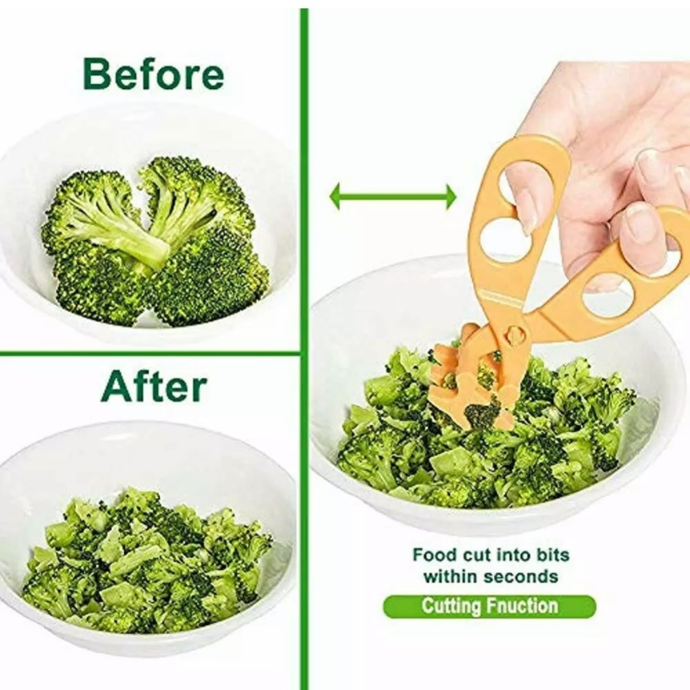 🌸 Baby Food Scissor Cutter, Multifunction Masher - Picture 5 of 7